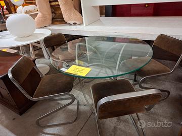Tavolo in vetro con 4 sedie