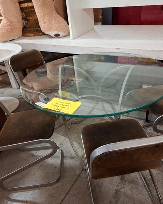 Tavolo in vetro con 4 sedie