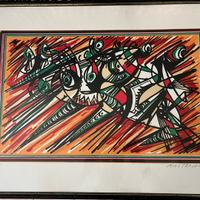 Umberto Mastroianni litografia quadro