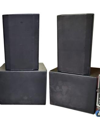 IMPIANTO AUDIO MACKIE RCF 2xCP515N e 2xPA180SW