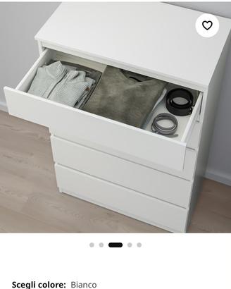 Cassettiera bianca ikea
