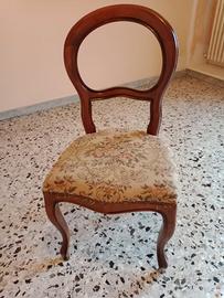 sedia vintage d'antiquariato 