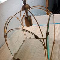 Lampadario classico da soffitto ottone