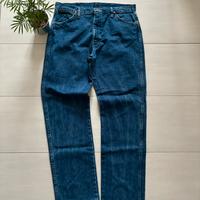 Jeans Wrangler blu 100% cotone stile vintage