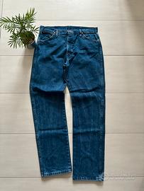 Jeans Wrangler blu 100% cotone stile vintage