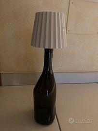 Lampada da tavolo decanter con paralume estraibile