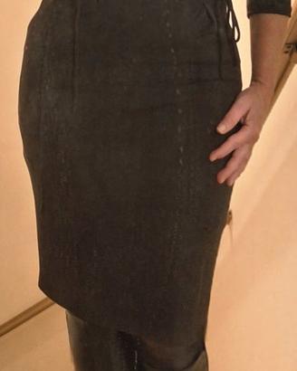 Abito tubino marrone Marly's- Maniche 3/4 - Taglia