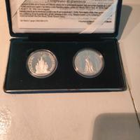 monete argento proof giubileo 2000