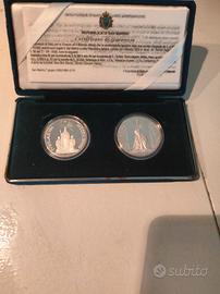 monete argento proof giubileo 2000