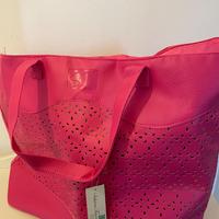 Borsa rosa da spesa o spiaggia