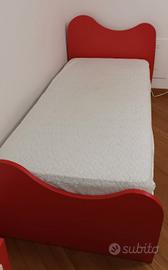 Letto singolo con secondo letto estraibile