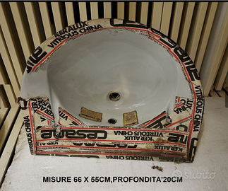 Lavabo semincasso Cesame grigio