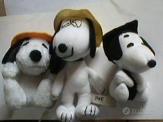 4 pupazzetti serie "SNOOPY" Peanuts arredo o gioco