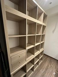 Set Ikea Kallax Rovere + inserti