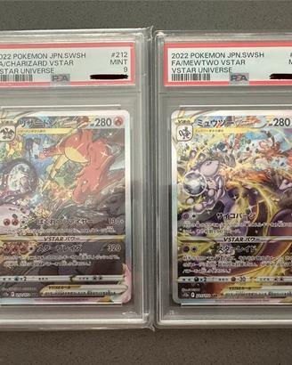 Charizard e mewtwo psa 9