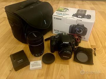 Canon EOS 600D - Solo 7257 scatti + 2 Lenti
