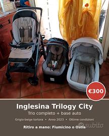 Passeggino Inglesina Trilogy City Trio completo +