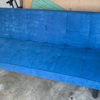 Divano letto blu – trasformabile buone condizioni