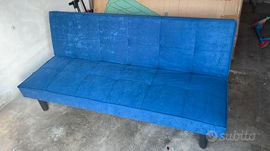 Divano letto blu – trasformabile buone condizioni