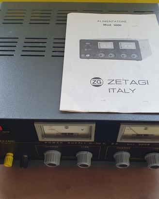 Zetagi 3006 Alimentatore lineare 0-30V 0-6A