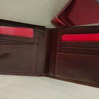 Portafogli in pelle marrone scuro Gattinoni