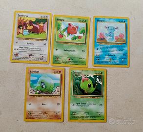Lotto 5 carte Neo discovery Pokemon 