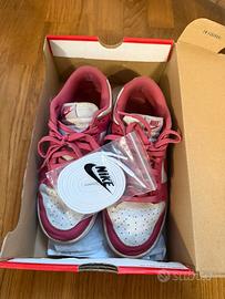 W Nike dunk low white/arched pink