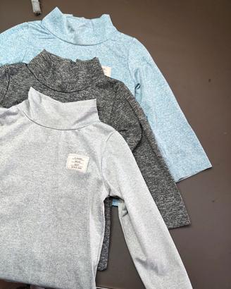 Set maglie neonato collo alto 18-24