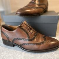Scarpe marroni uomo eleganti in cuoio