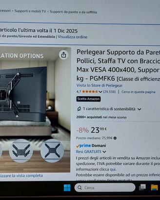 Supporto a parete per tv da 26 a 60