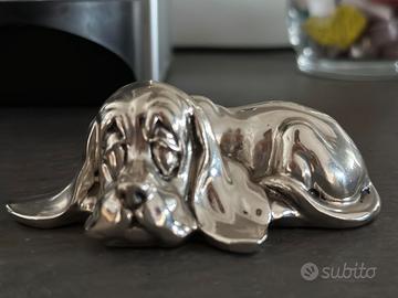 Scultura cane bassotto