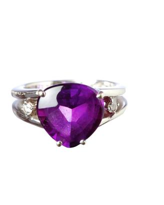 Anello con Diamanti /oro bianco 18 k /9 grammi