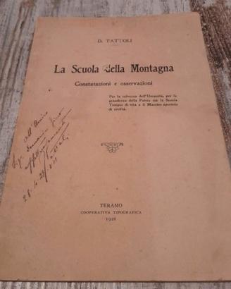 LA SCUOLA DELLA MONTAGNA D. TATTOLI TERAMO 1926