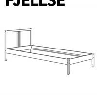 Letto Fjellse Ikea una piazza ( completo di)