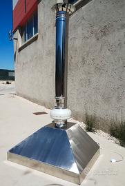 Cappa inox aspirante per barbecue
