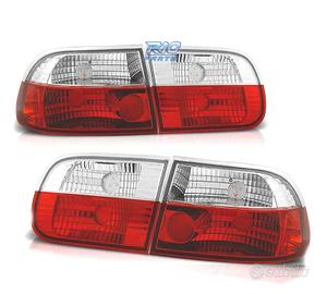 FANALI HONDA CIVIC 91-95 3D ROSSO BIANCO LEX