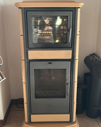 Stufa a legna con forno