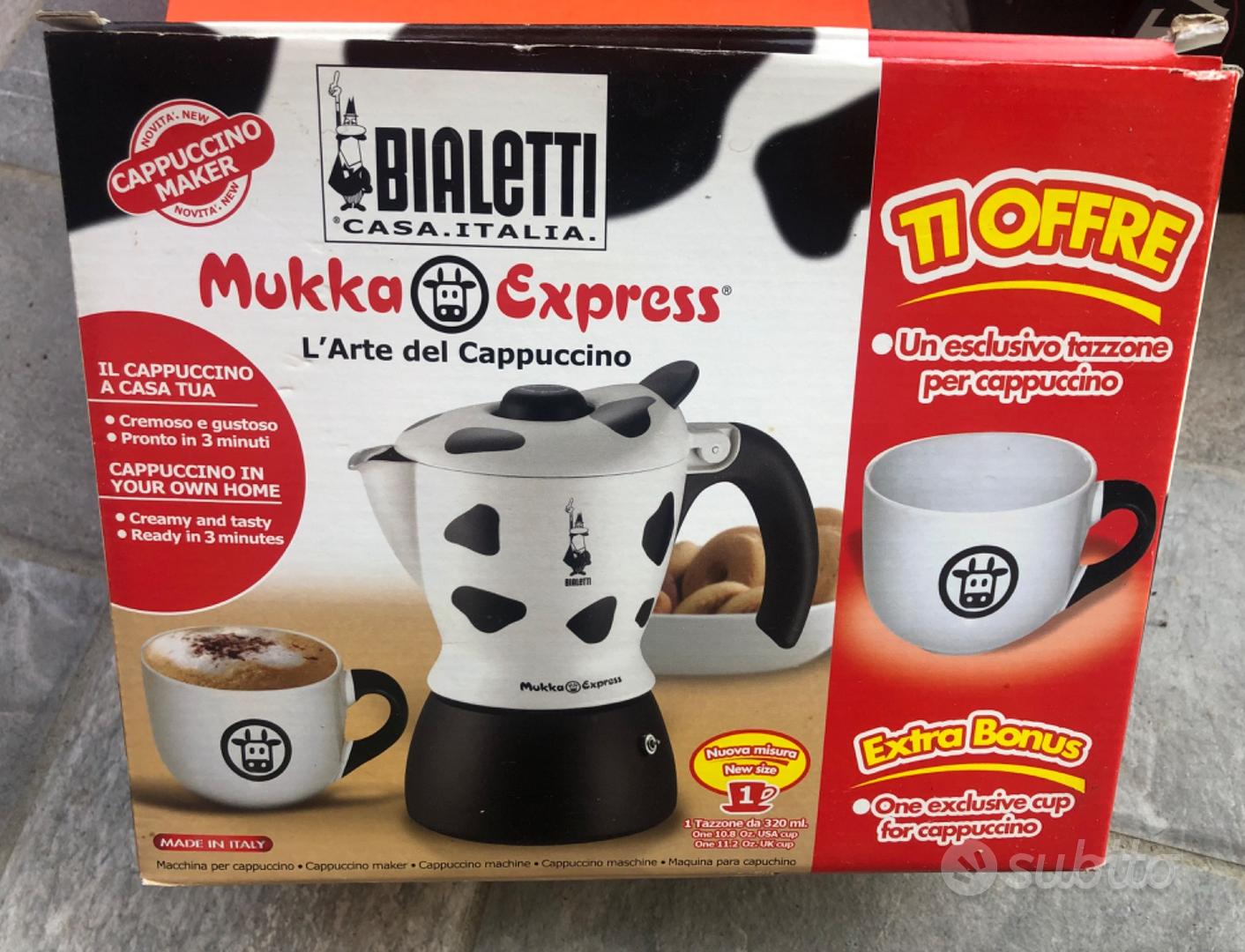 Cappuccino Maker Caffettiera Bialetti Mukka express 1 tazze Cappuccio  Coffeemaker Moka 1 cup -  Italia