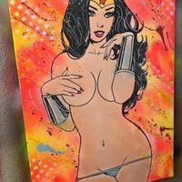 Wonder Woman quadro pop art