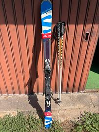 Sci Salomon X-Race R12 160 cm attacchi bastoncini