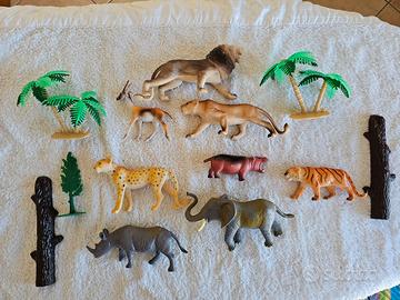 Set animali jungla tigri elefanti ecc ben fatti