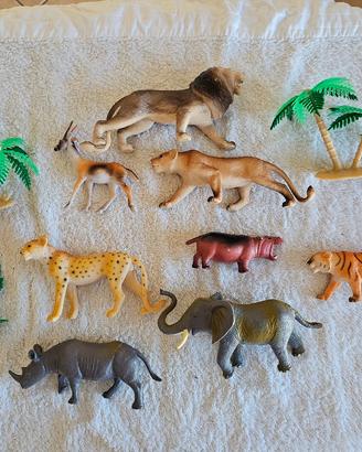 Set animali jungla tigri elefanti ecc ben fatti
