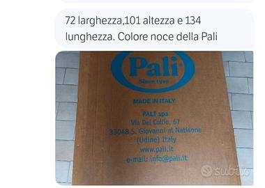 lettino con sponda regolabile.