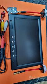monitor FPV FieldView 777 RX32 con TX e antenne