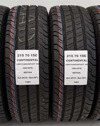 4 GOMME 215 70 15C CONTINENTAL A1491