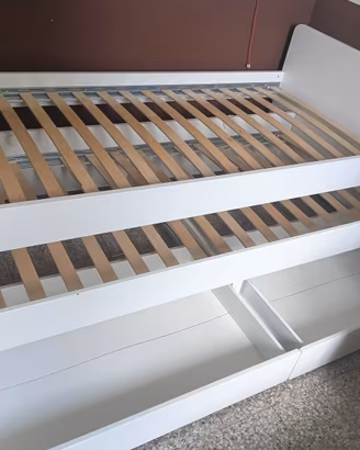 Letto estraibile singolo/matrimoniale con cassetti