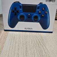 Controller wireless di colore blu.