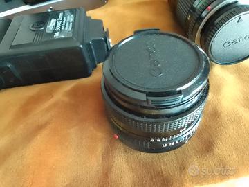 Canon AE-1 Kit Completo, 5 obiettivi, flash, borsa