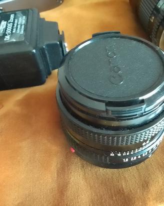 Canon AE-1 Kit Completo, 5 obiettivi, flash, borsa