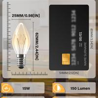 2 pezzi Lampadina E14 15W Bianca Calda 2700K